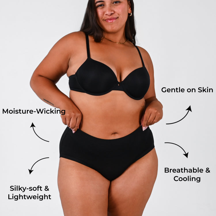 Bamboo-Fiber Ultra-Soft & Breathable Panties (Full Brief)