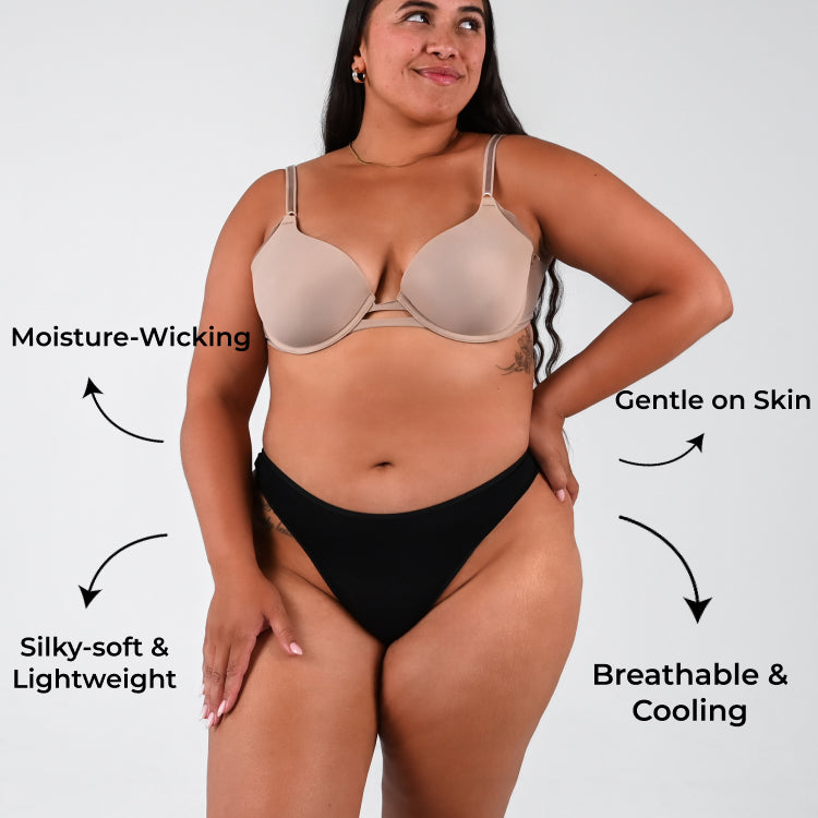 Bamboo-Fiber Ultra-Soft & Breathable Panties (Thong)