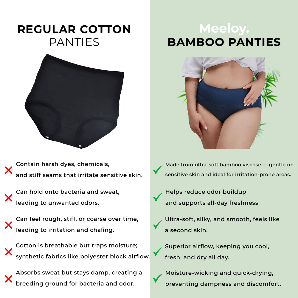 Bamboo-Fiber Ultra-Soft & Breathable Panties (Thong)